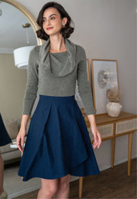 Falda Avril Azul