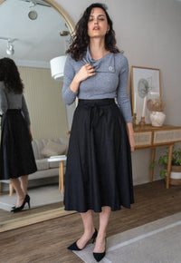 Falda Winona Negro