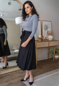Falda Winona Negro