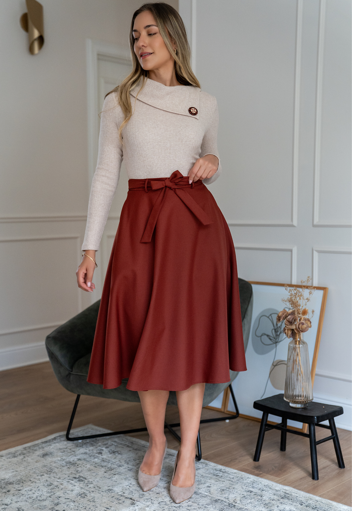 Falda Veroka Ocre
