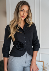Blusa Adelaida Negrita