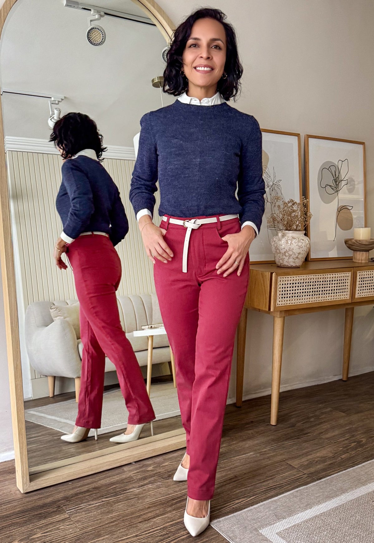 Pantalón Marcela Sangría