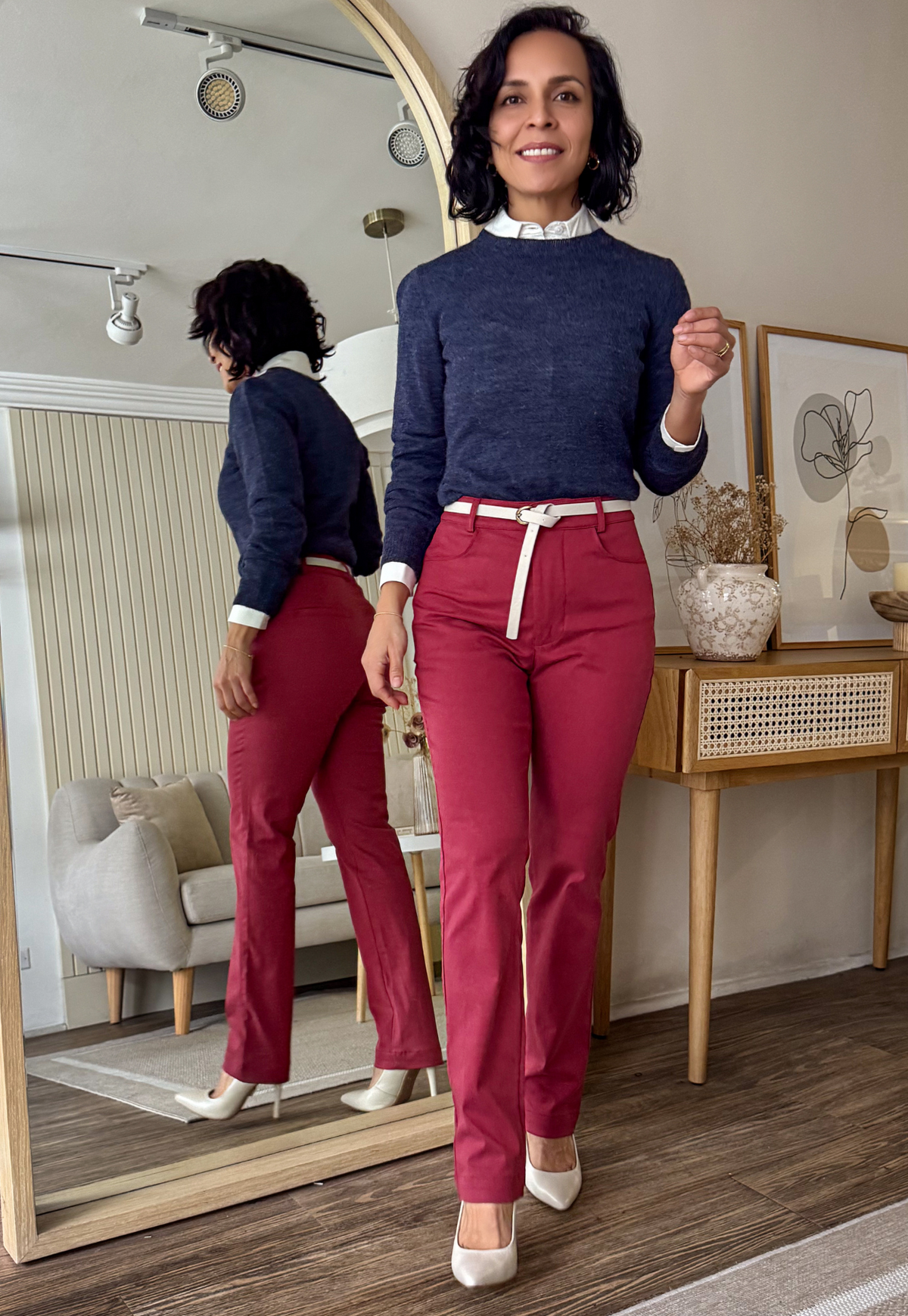 Pantalón Marcela Sangría