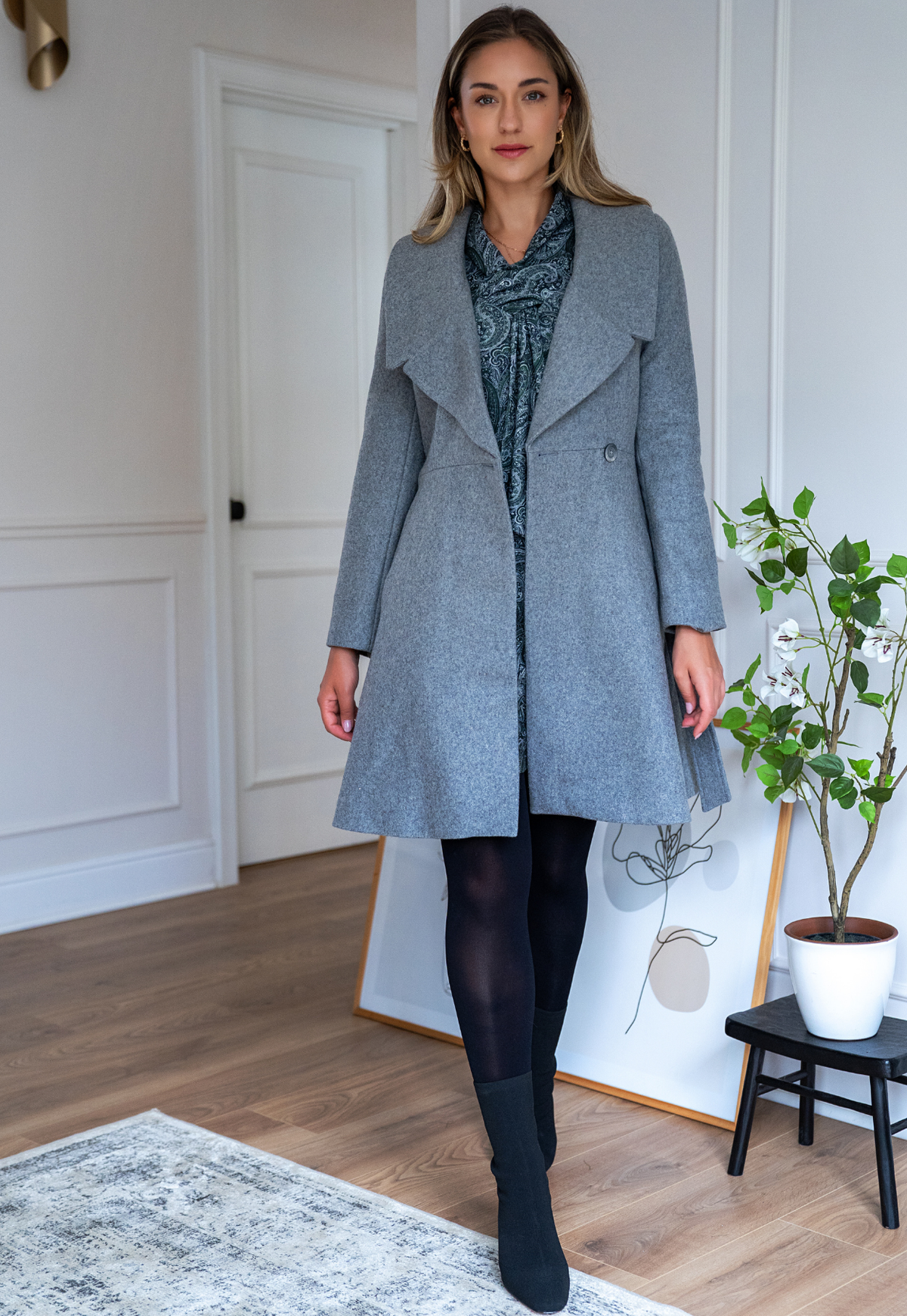 Abrigo Charlotte Grey