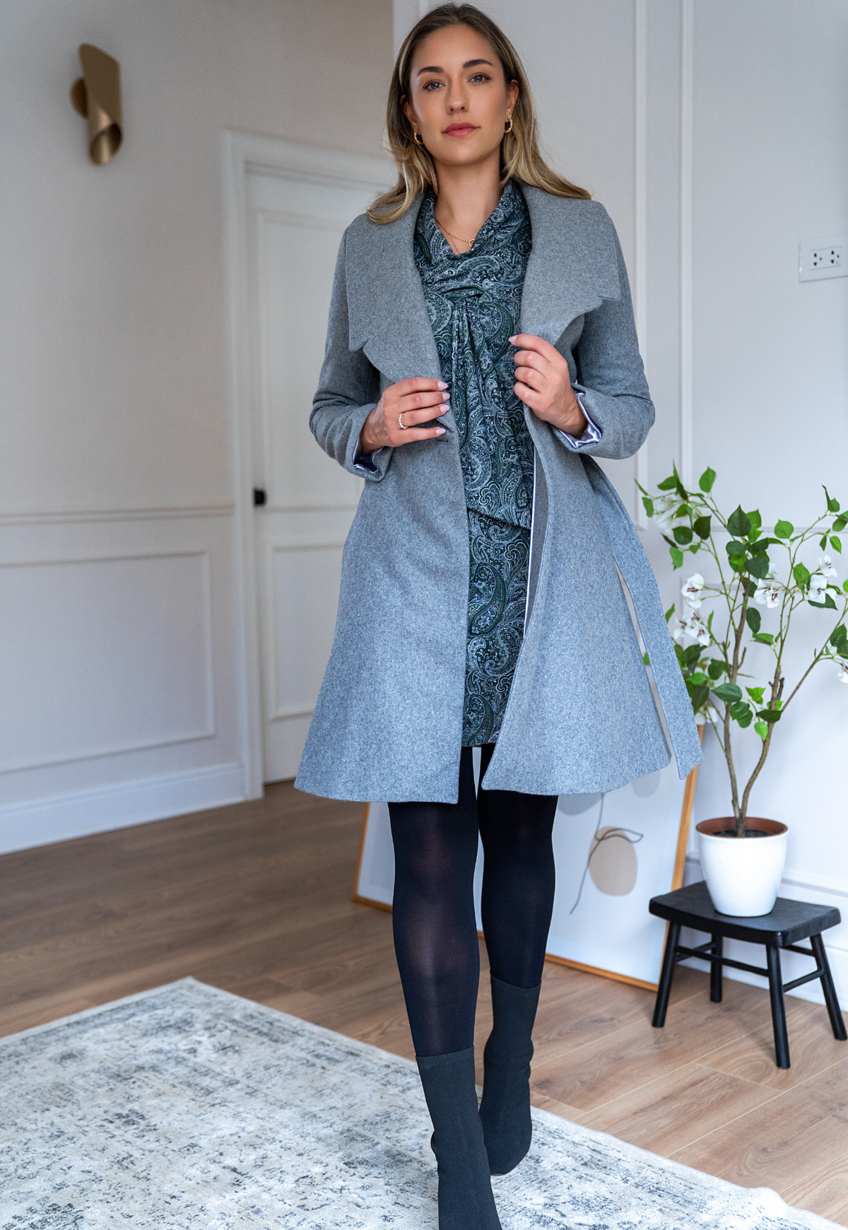 Abrigo Charlotte Grey