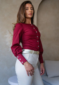 Blusa Marcia Burgundy