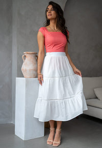 Falda Medellin White