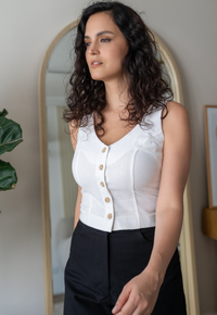 Blusa María Josefa White