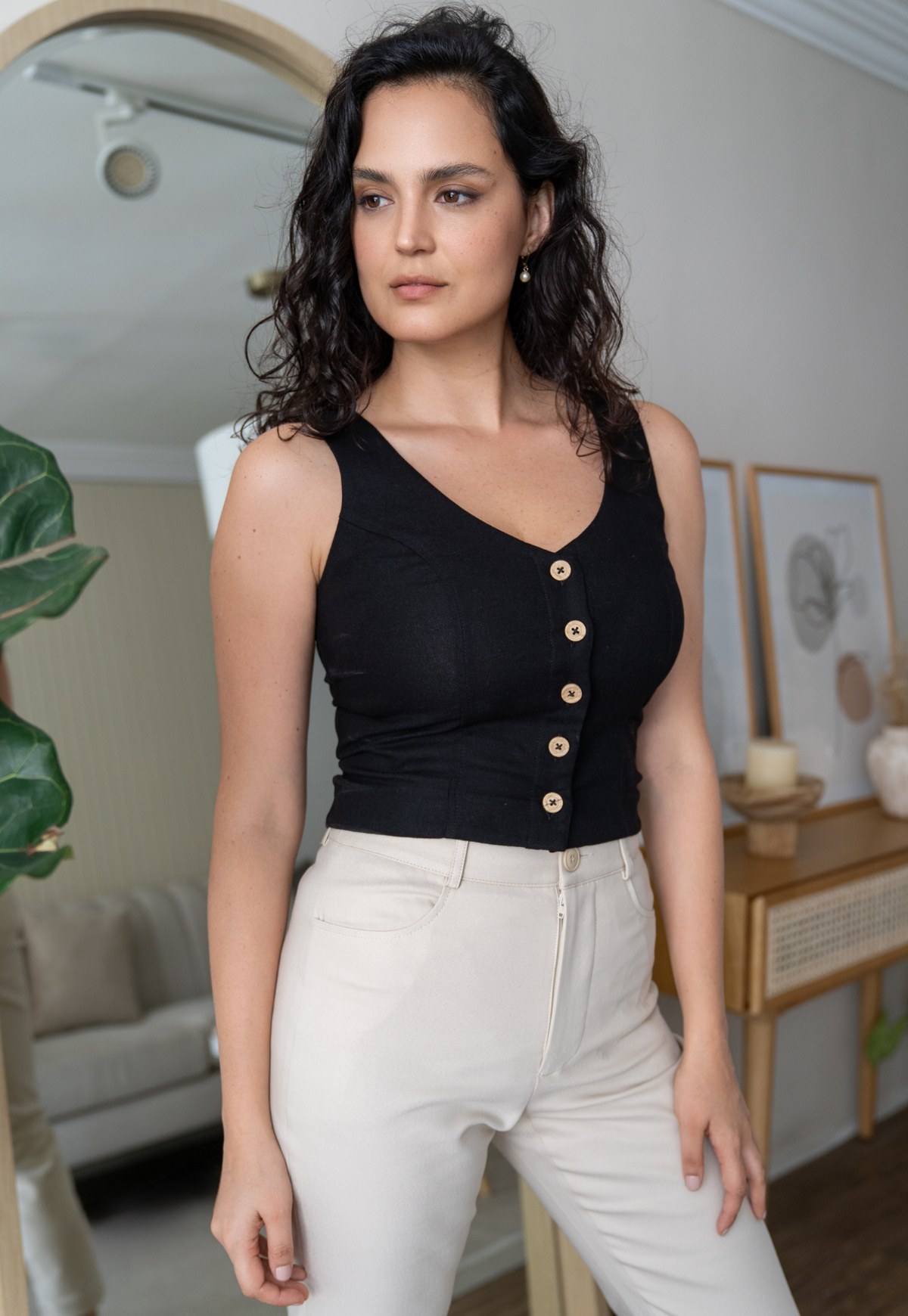 Blusa María Josefa Black